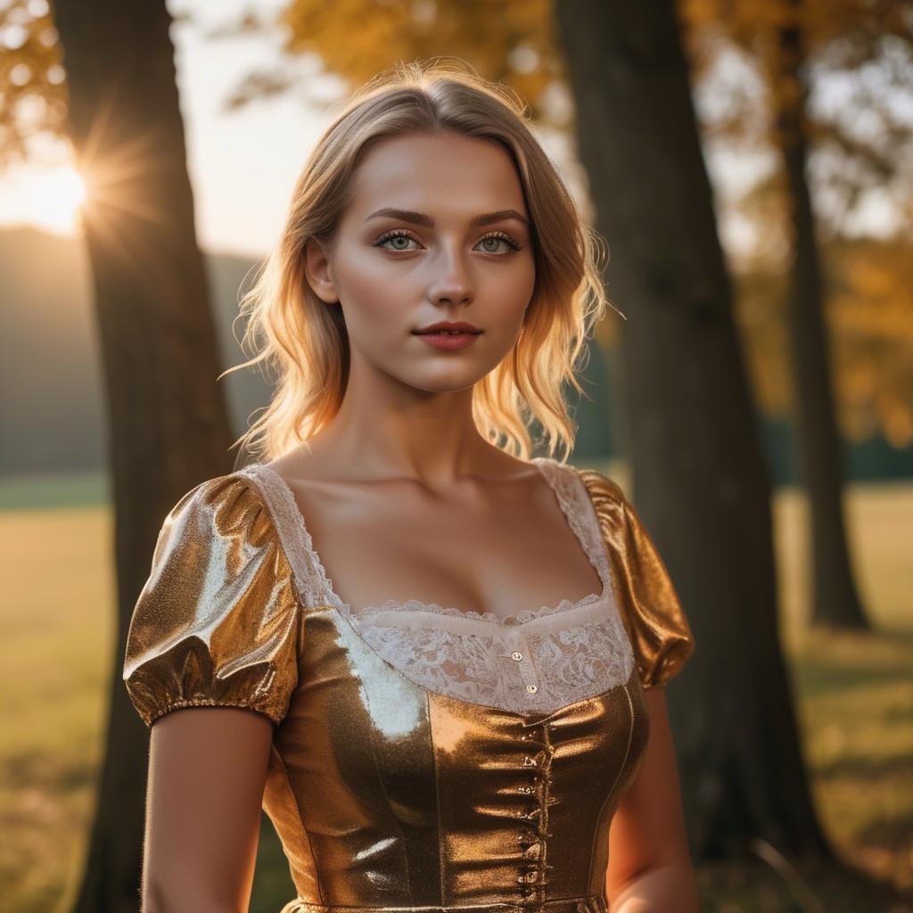 A stunning image of german beauty in golden hour.