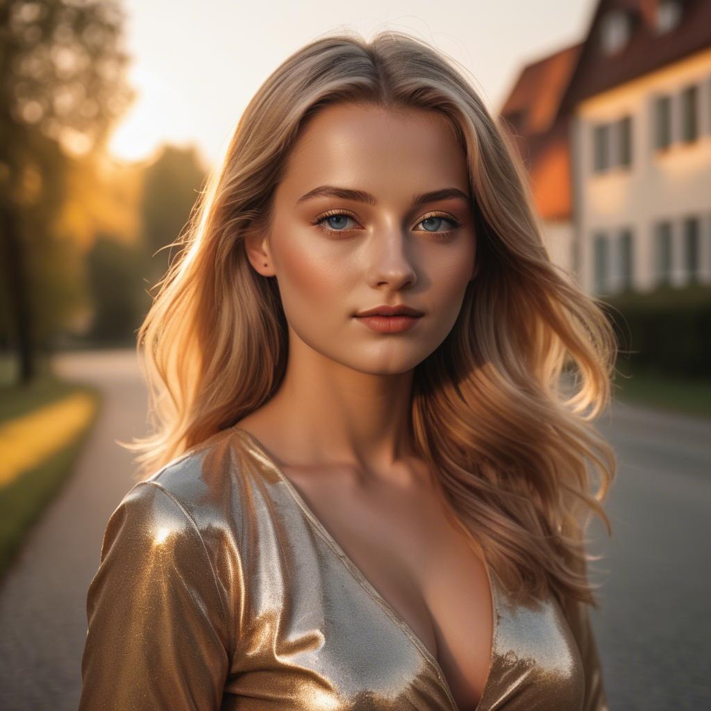 A stunning image of german beauty in golden hour.