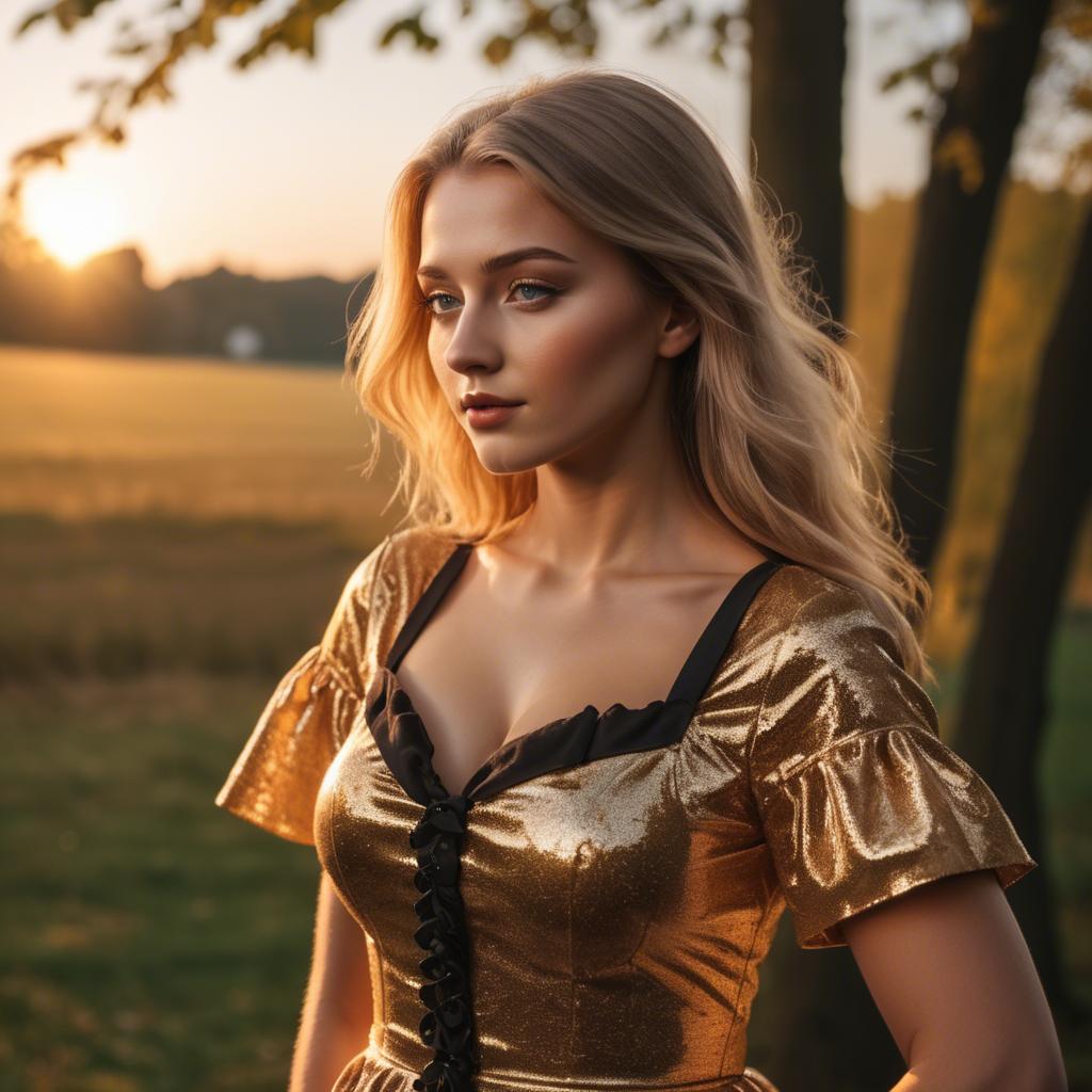 A stunning image of german beauty in golden hour.