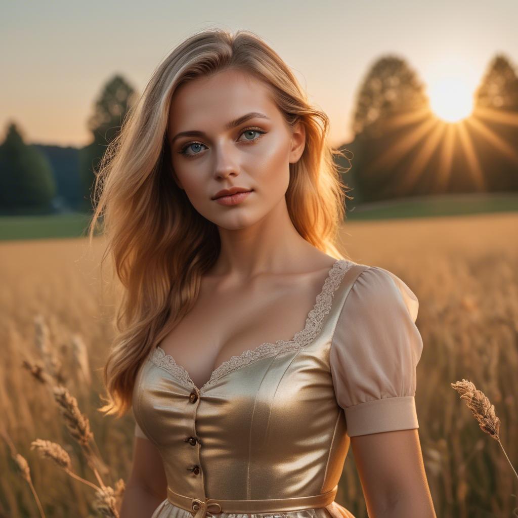 A stunning image of german beauty in golden hour.