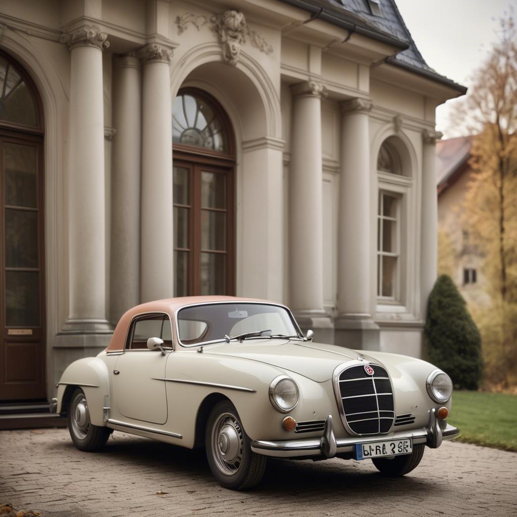 A stunning image of german elegance in vintage settings.