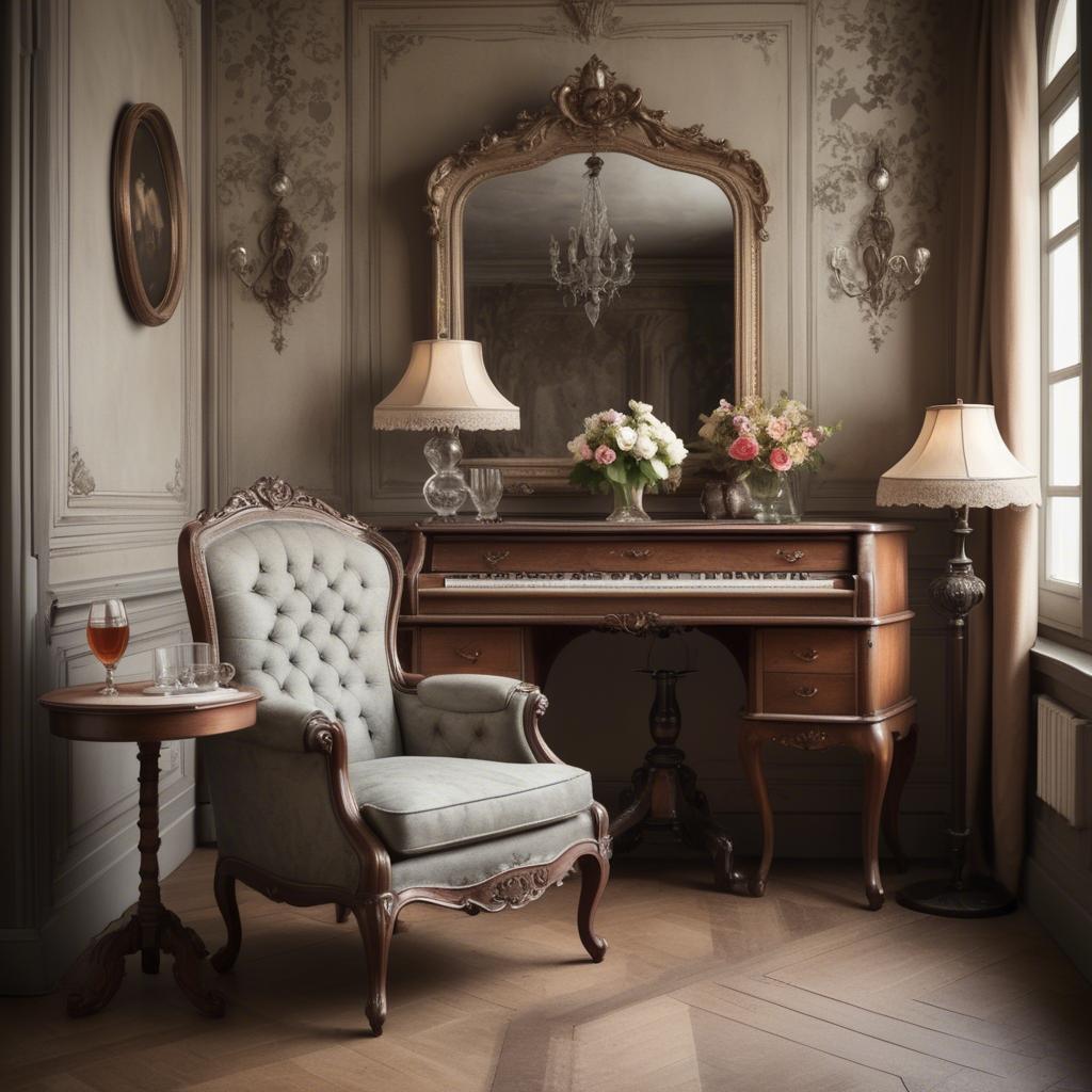 A stunning image of german elegance in vintage settings.