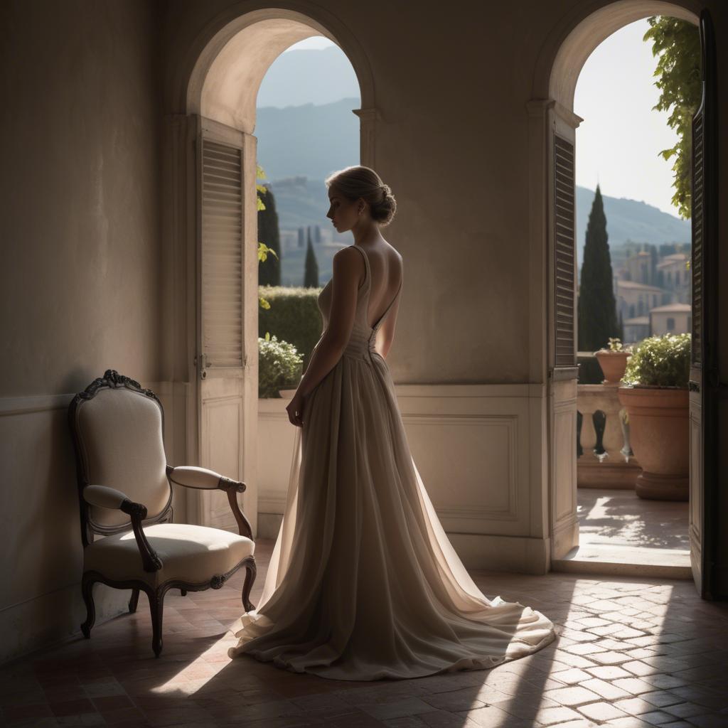 A stunning image of italian elegance in soft shadows.