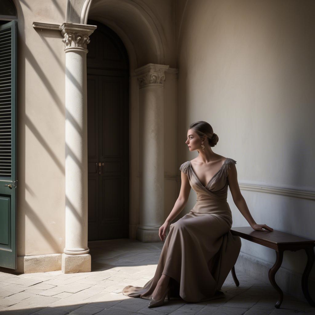A stunning image of italian elegance in soft shadows.