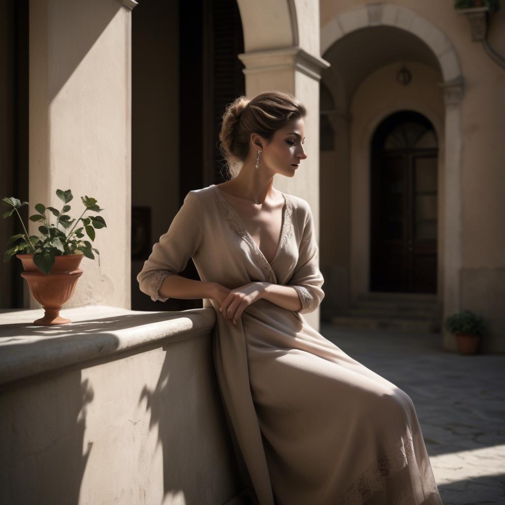 A stunning image of italian elegance in soft shadows.