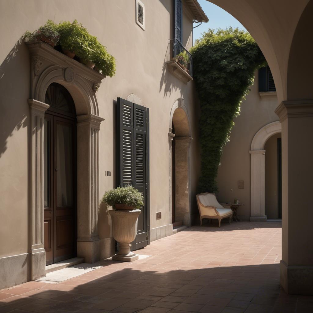 A stunning image of italian elegance in soft shadows.