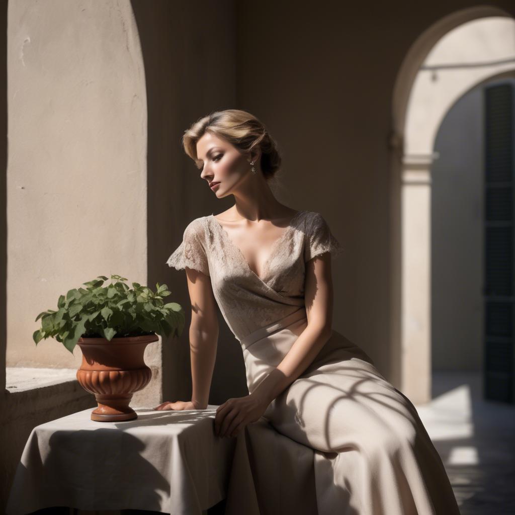 A stunning image of italian elegance in soft shadows.