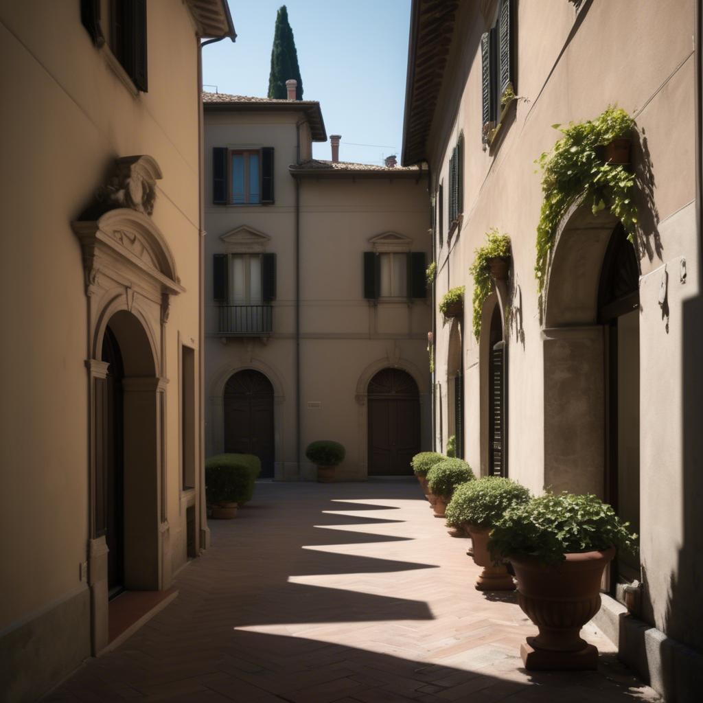 A stunning image of italian elegance in soft shadows.