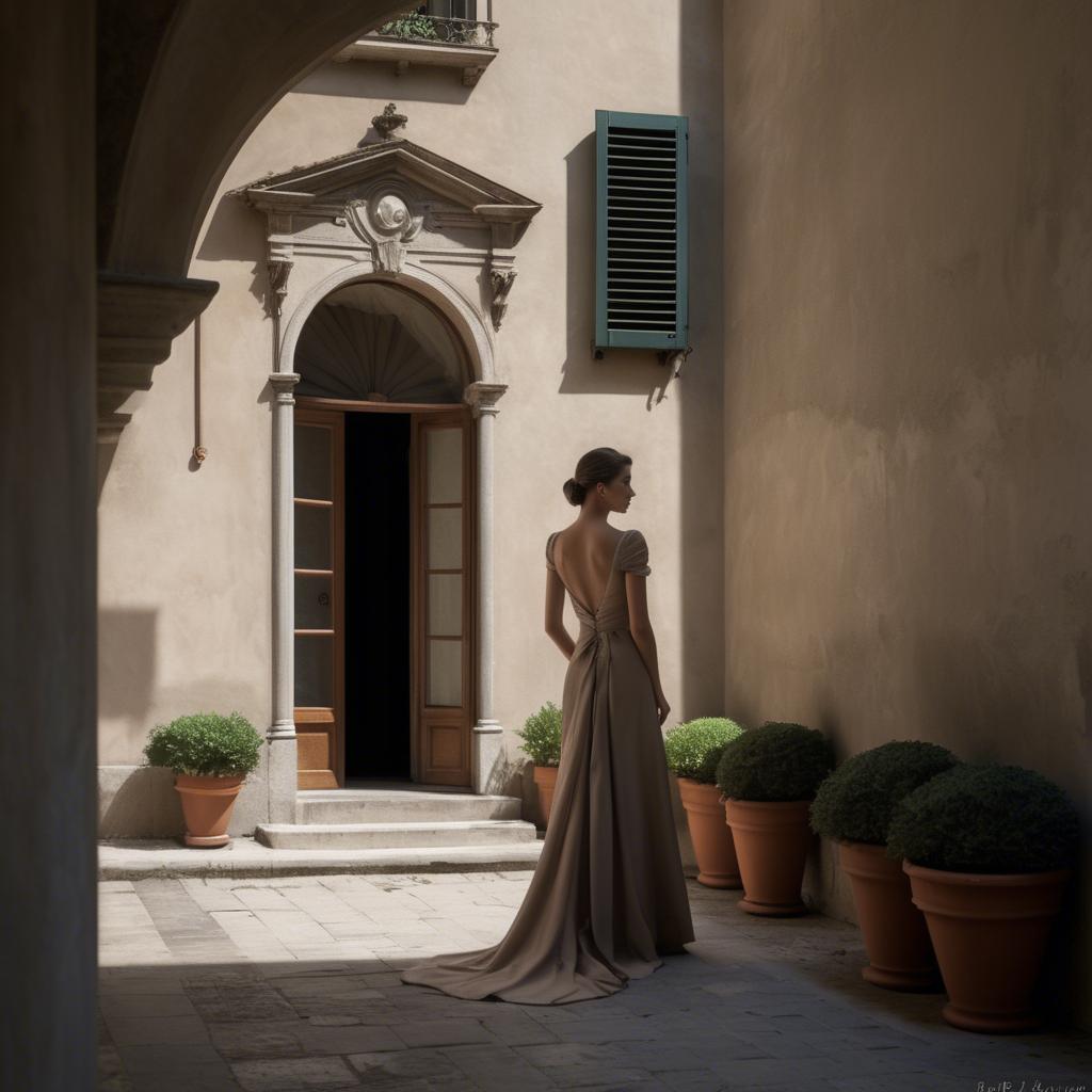 A stunning image of italian elegance in soft shadows.