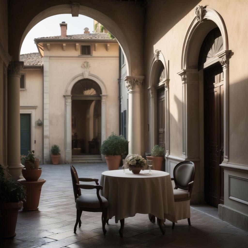 A stunning image of italian elegance in soft shadows.