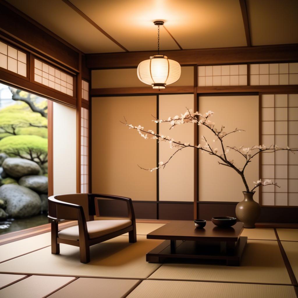A stunning image of japanese elegance in warm lighting.