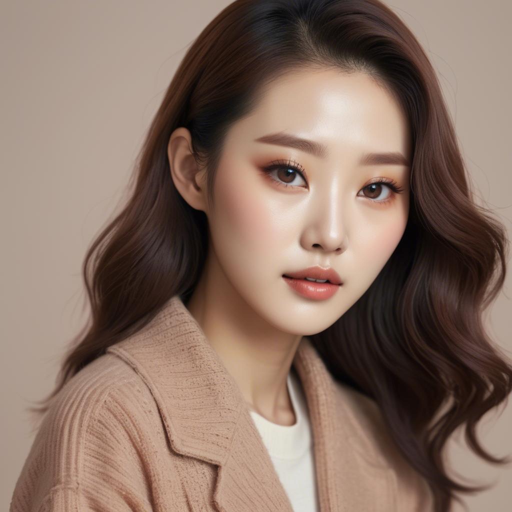 A stunning image of korean beauty in soft warm tones.