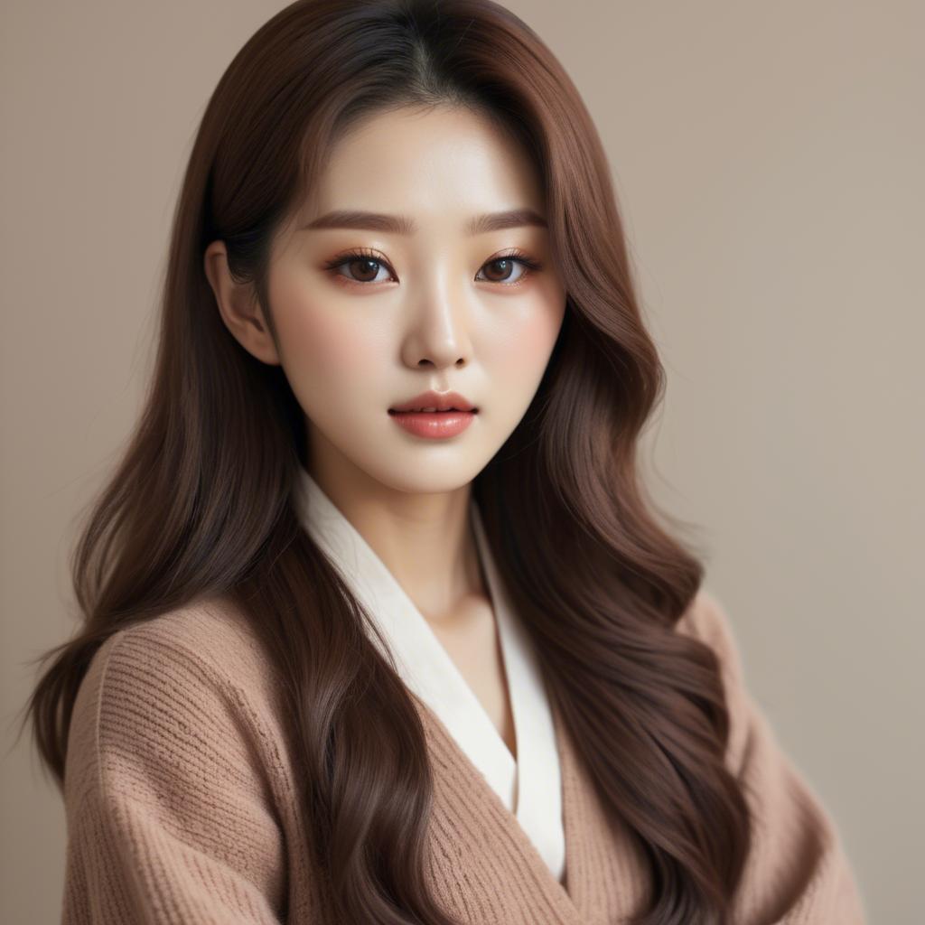 A stunning image of korean beauty in soft warm tones.