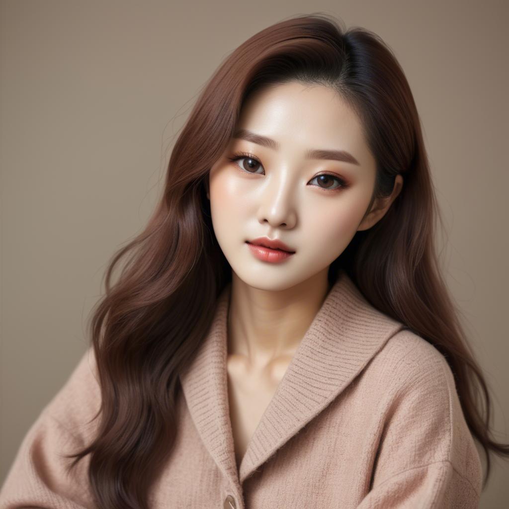 A stunning image of korean beauty in soft warm tones.