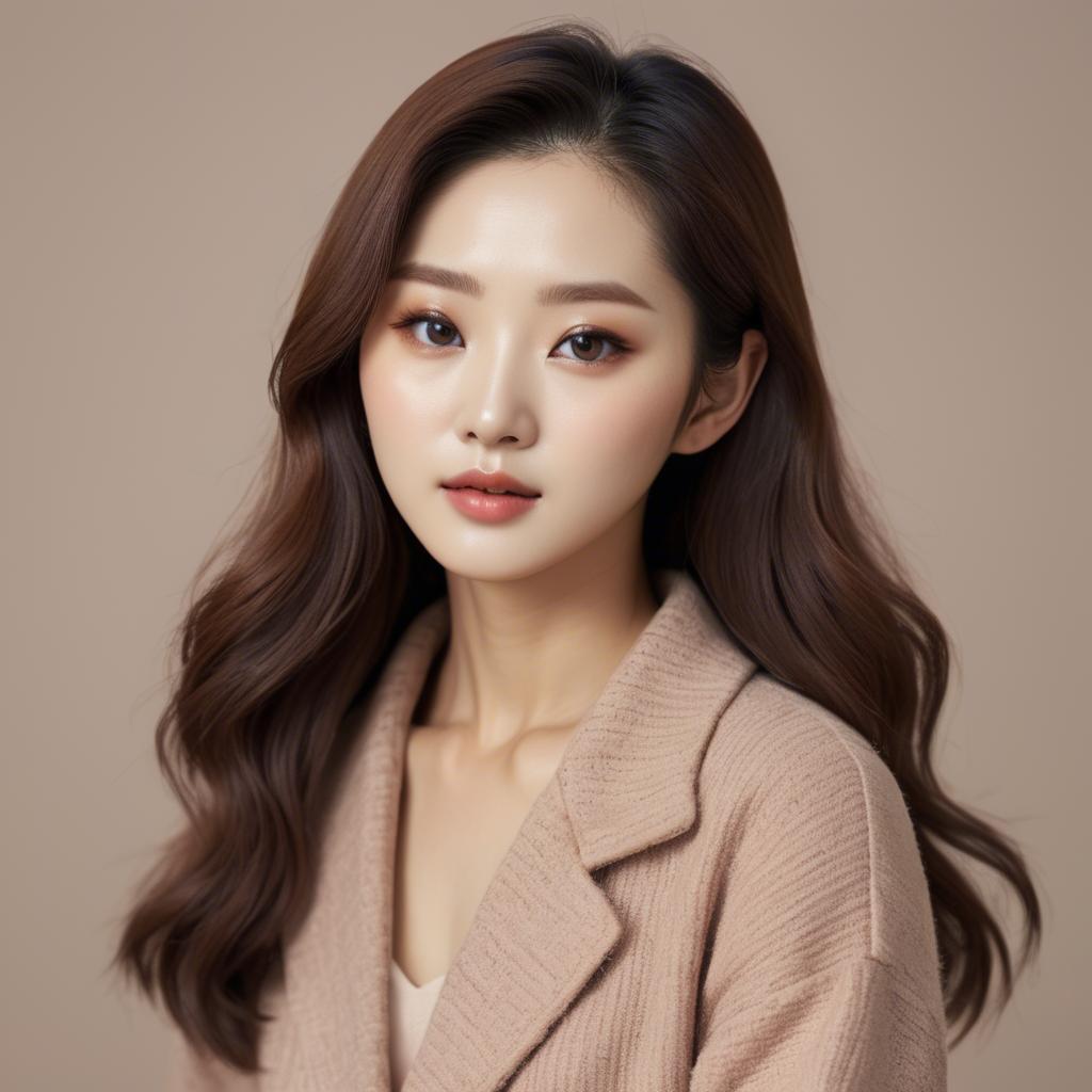 A stunning image of korean beauty in soft warm tones.
