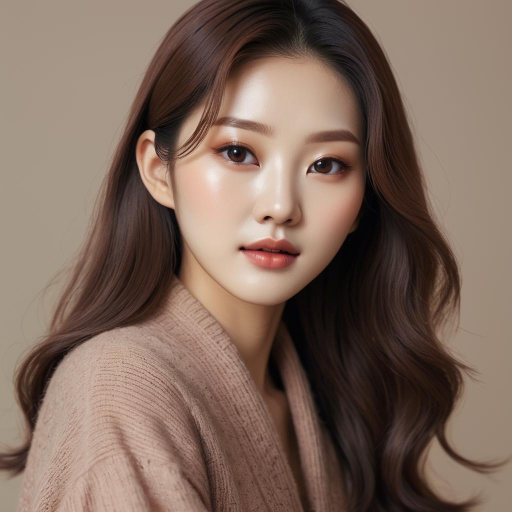 A stunning image of korean beauty in soft warm tones.
