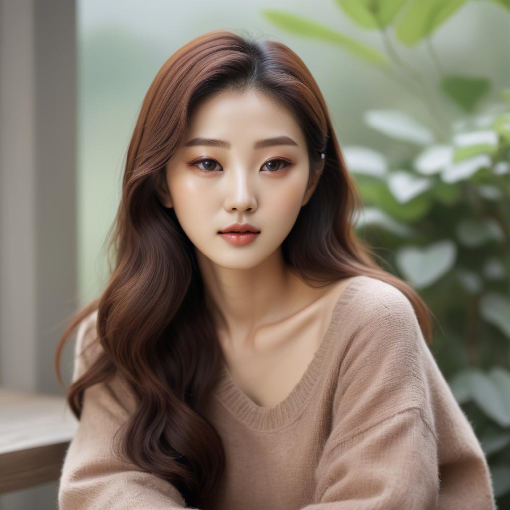 A stunning image of korean beauty in soft warm tones.