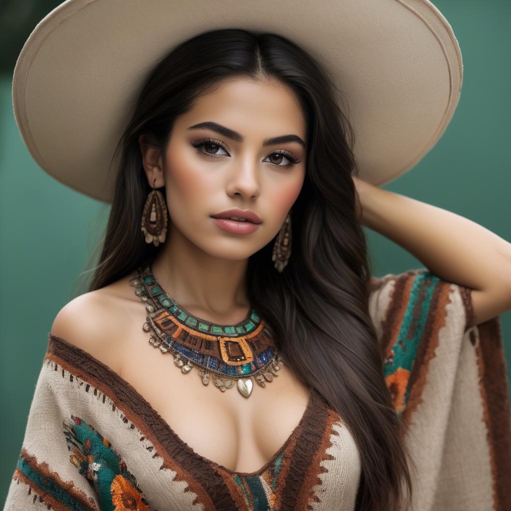 A stunning image of mexican beauty in natural tones.