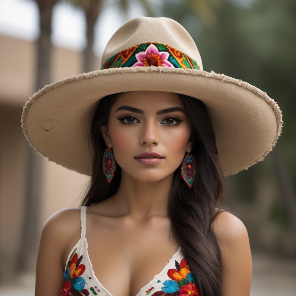 A stunning image of mexican beauty in natural tones.