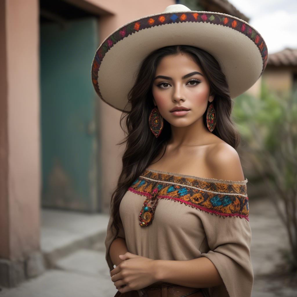 A stunning image of mexican beauty in natural tones.