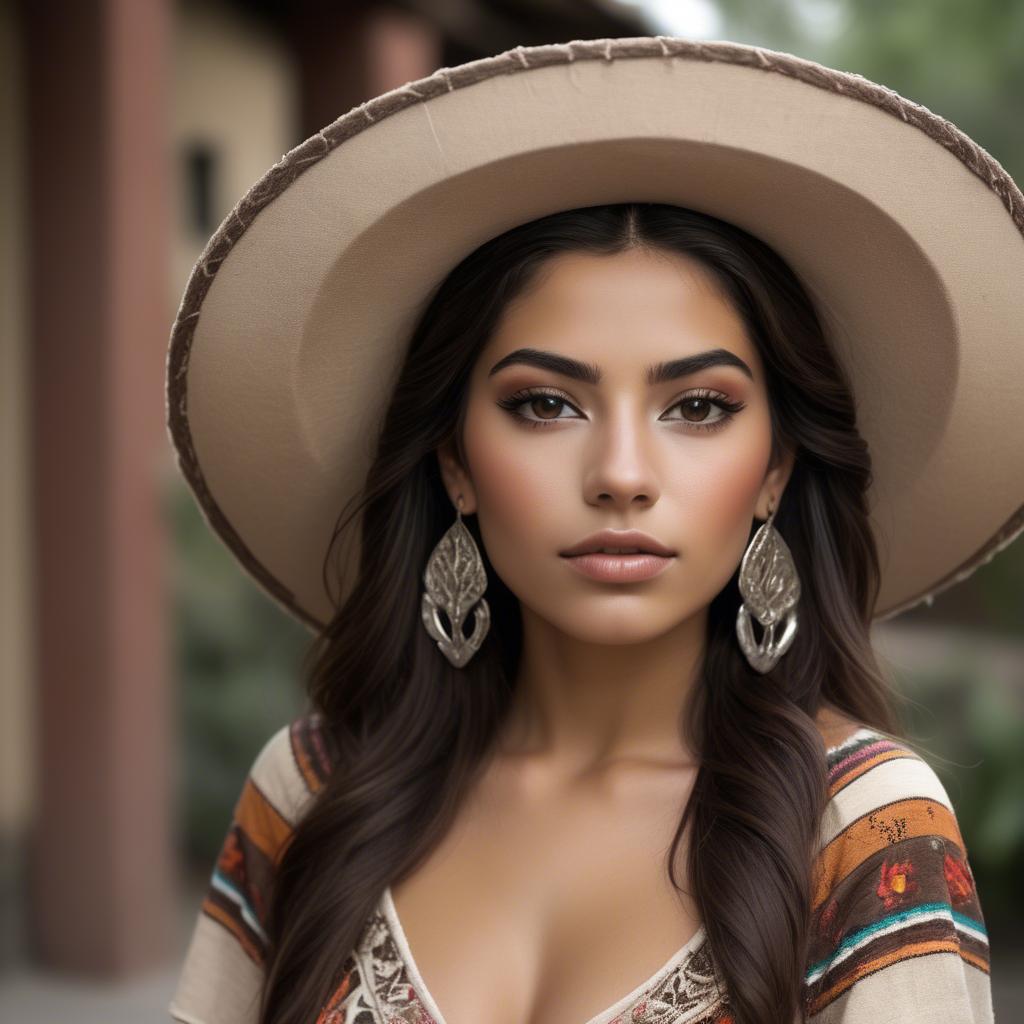 A stunning image of mexican beauty in natural tones.