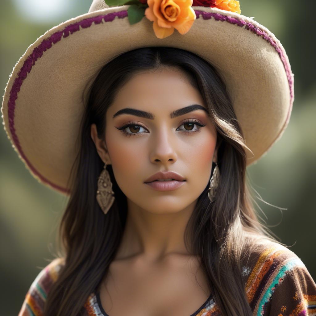 A stunning image of mexican beauty in natural tones.