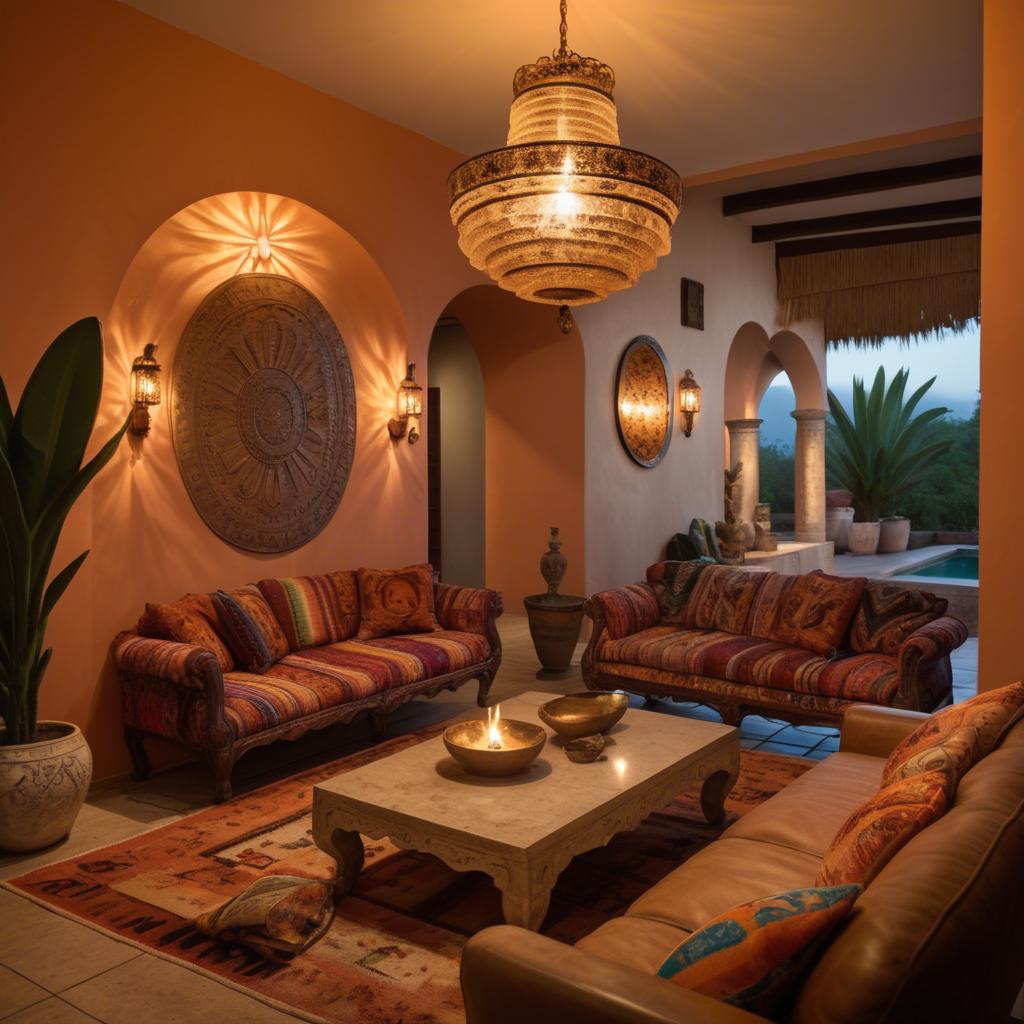 A stunning image of mexican glamour in warm lighting.
