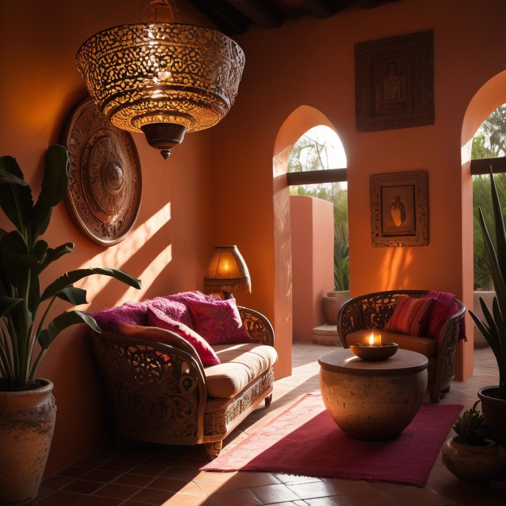 A stunning image of mexican glamour in warm lighting.