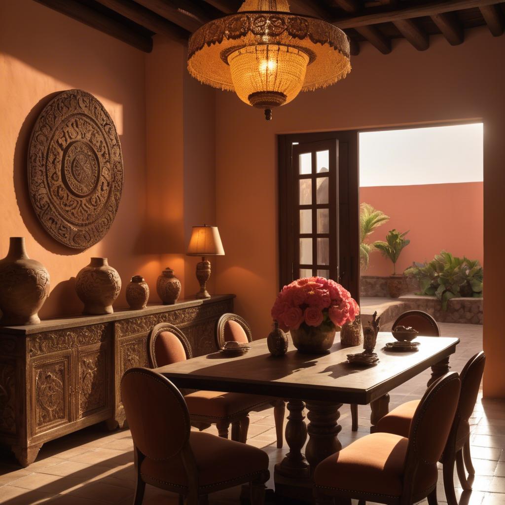 A stunning image of mexican glamour in warm lighting.