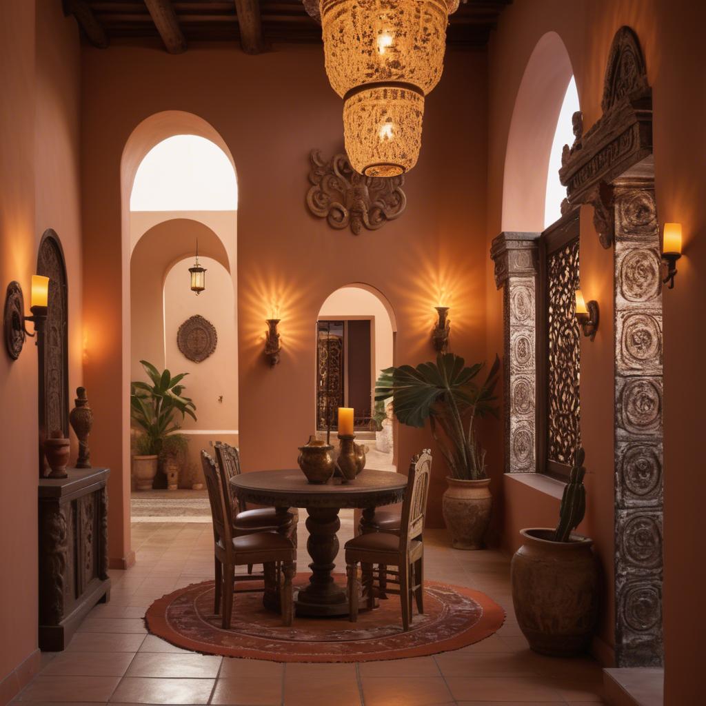 A stunning image of mexican glamour in warm lighting.