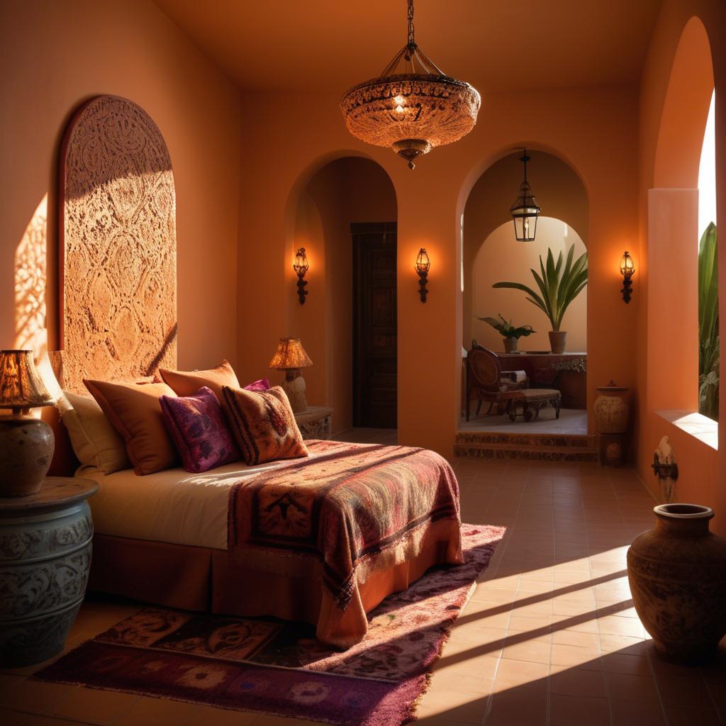 A stunning image of mexican glamour in warm lighting.