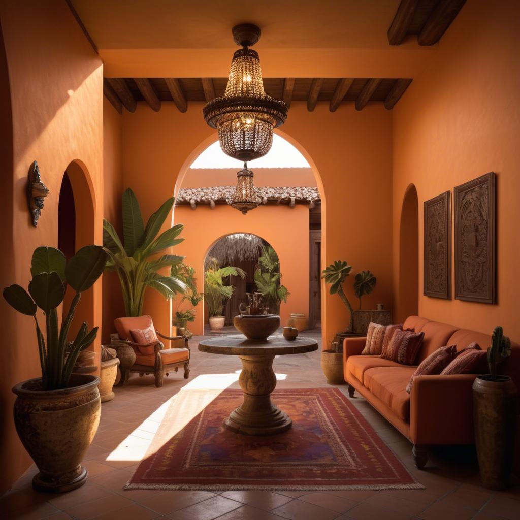 A stunning image of mexican glamour in warm lighting.
