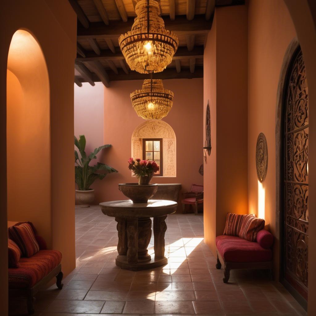 A stunning image of mexican glamour in warm lighting.