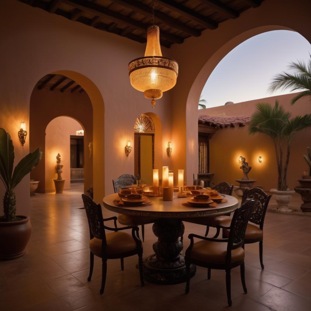 A stunning image of mexican glamour in warm lighting.