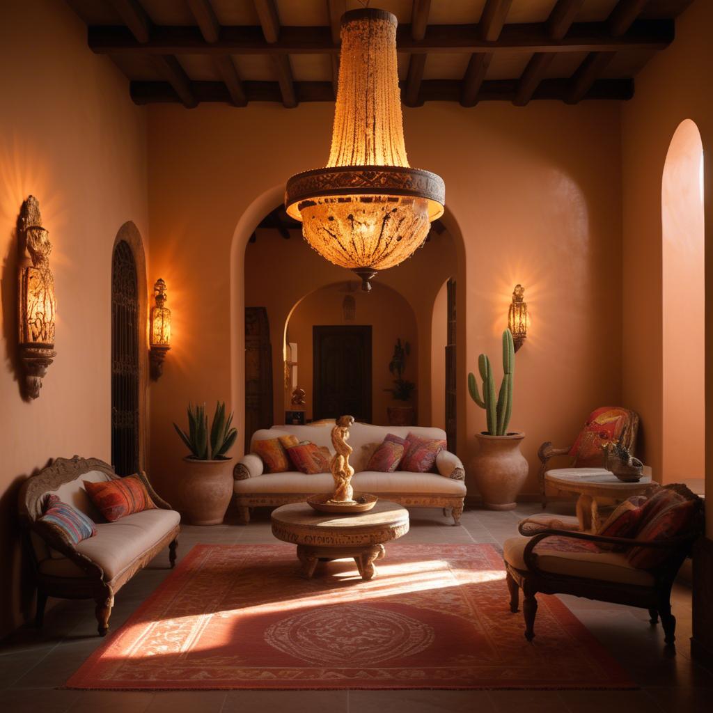 A stunning image of mexican glamour in warm lighting.