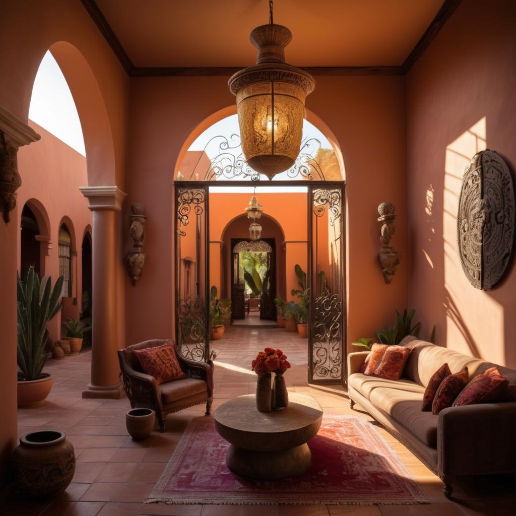 A stunning image of mexican glamour in warm lighting.