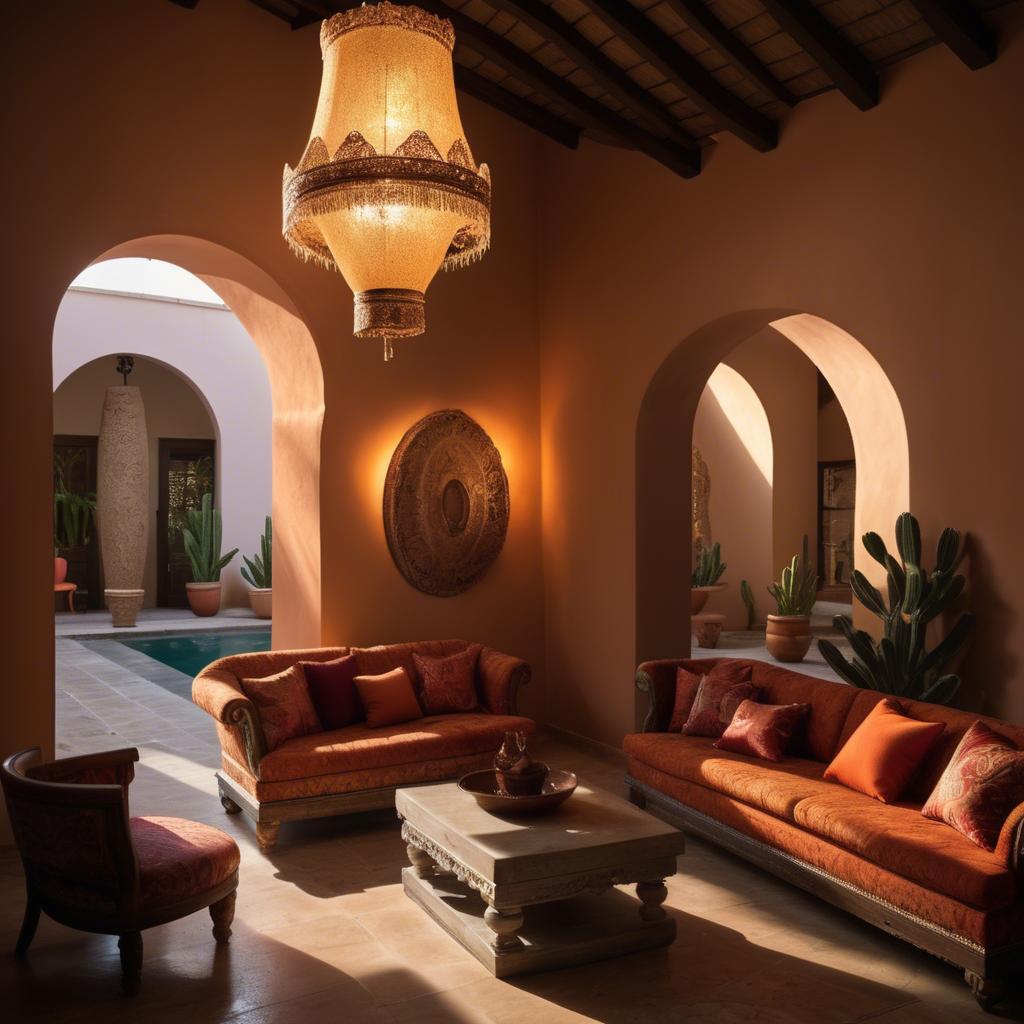 A stunning image of mexican glamour in warm lighting.