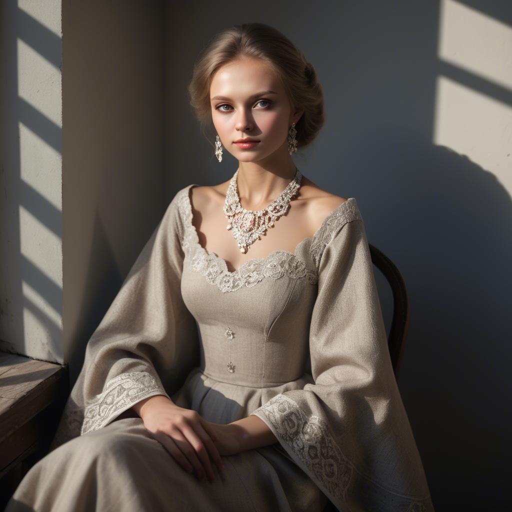 A stunning image of russian elegance in natural shadows.