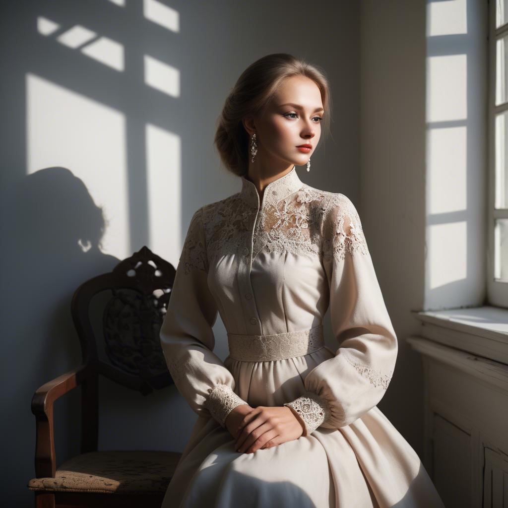 A stunning image of russian elegance in natural shadows.