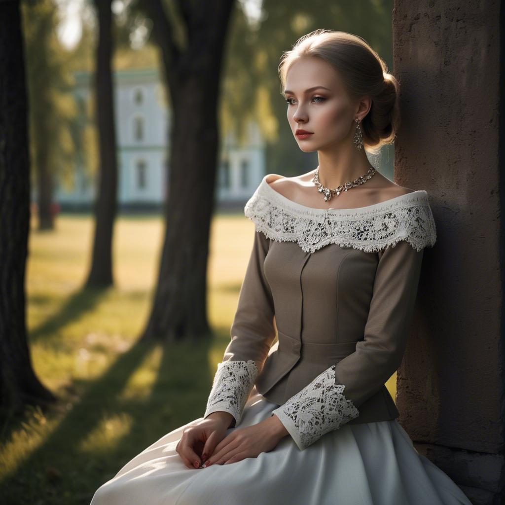 A stunning image of russian elegance in natural shadows.