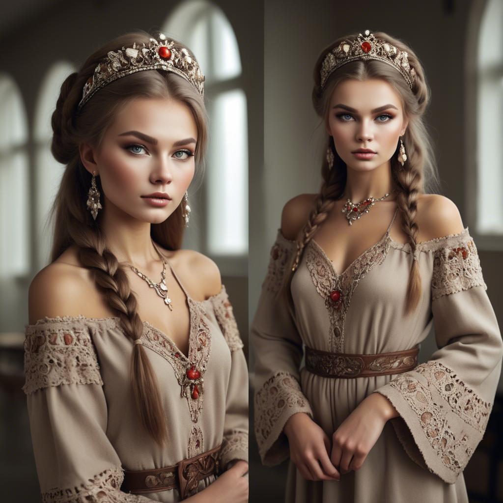 A stunning image of russian glamour in natural tones.