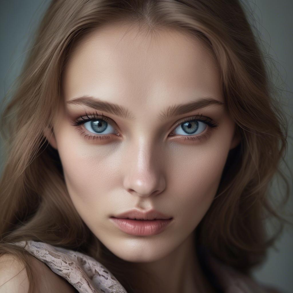 A stunning image of russian model with a mysterious gaze.