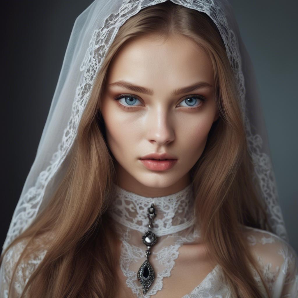 A stunning image of russian model with a mysterious gaze.