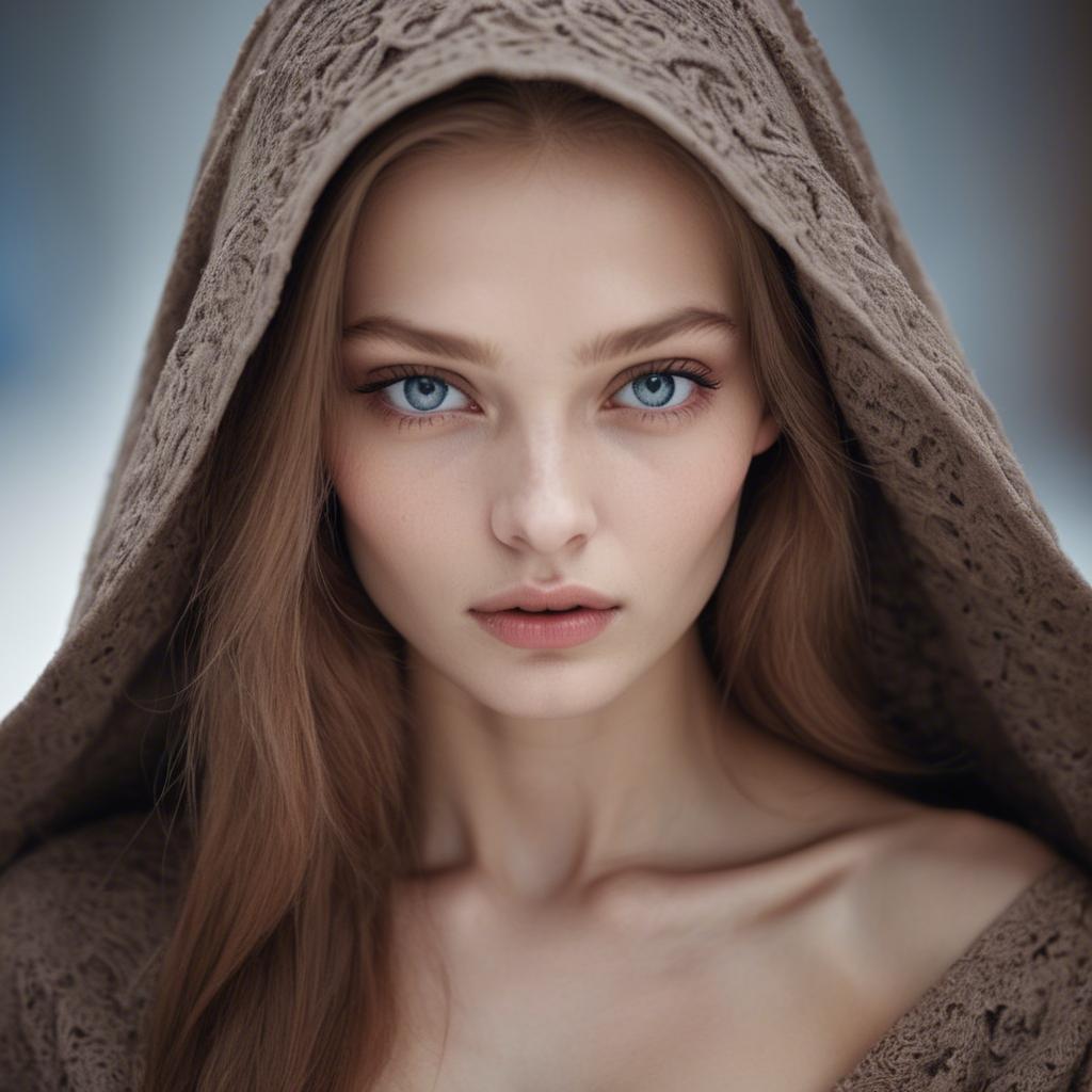 A stunning image of russian model with a mysterious gaze.