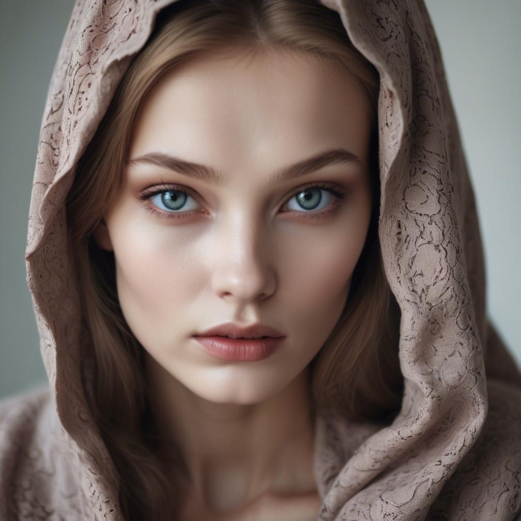 A stunning image of russian model with a mysterious gaze.
