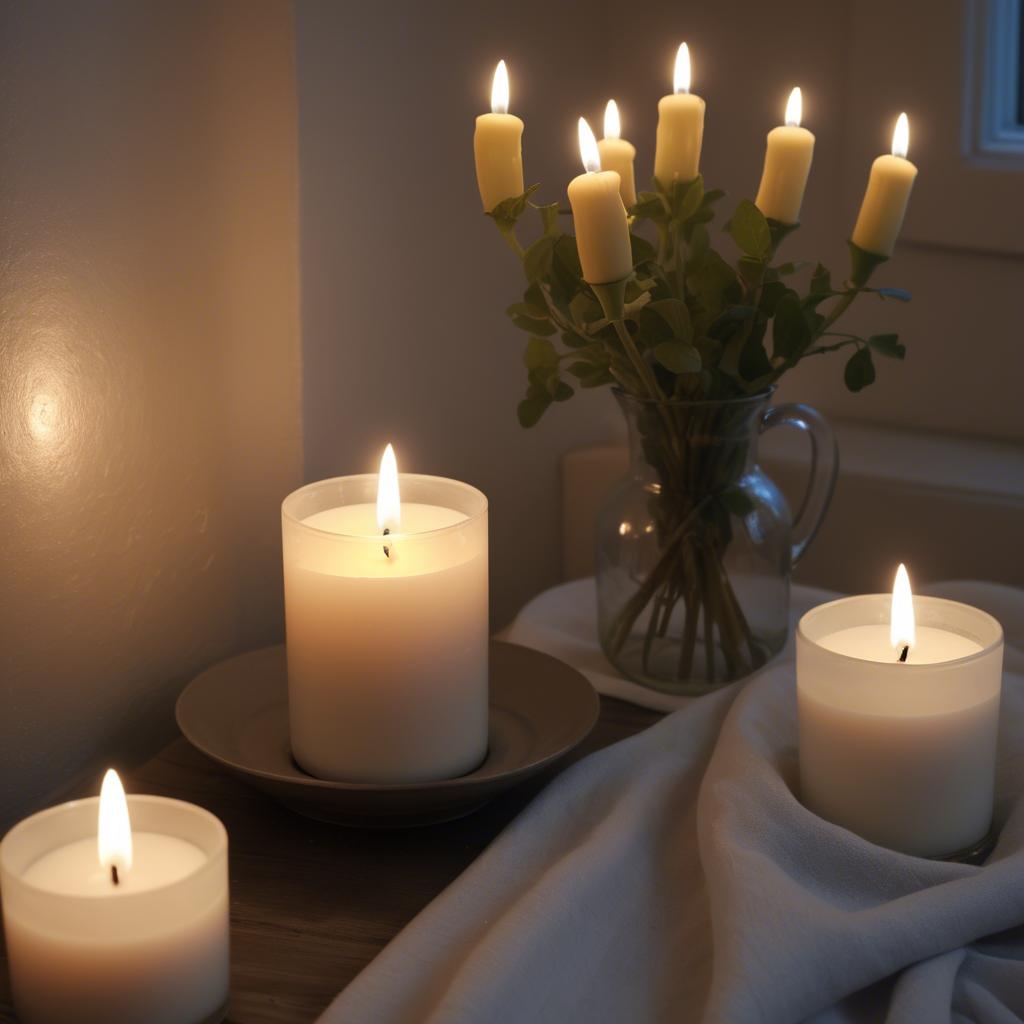 A stunning image of swedish beauty in soft candlelight.