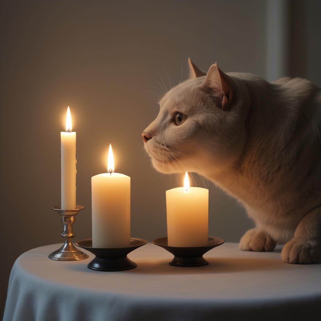 A stunning image of swedish beauty in soft candlelight.