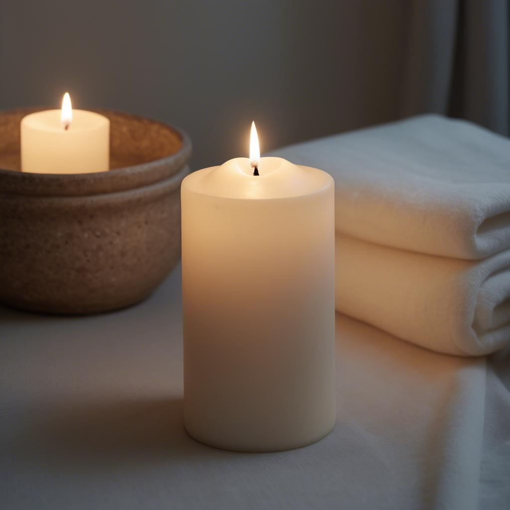 A stunning image of swedish beauty in soft candlelight.