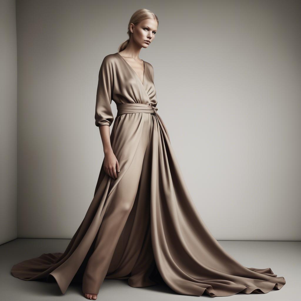 A stunning image of swedish glamour in flowing fabrics.