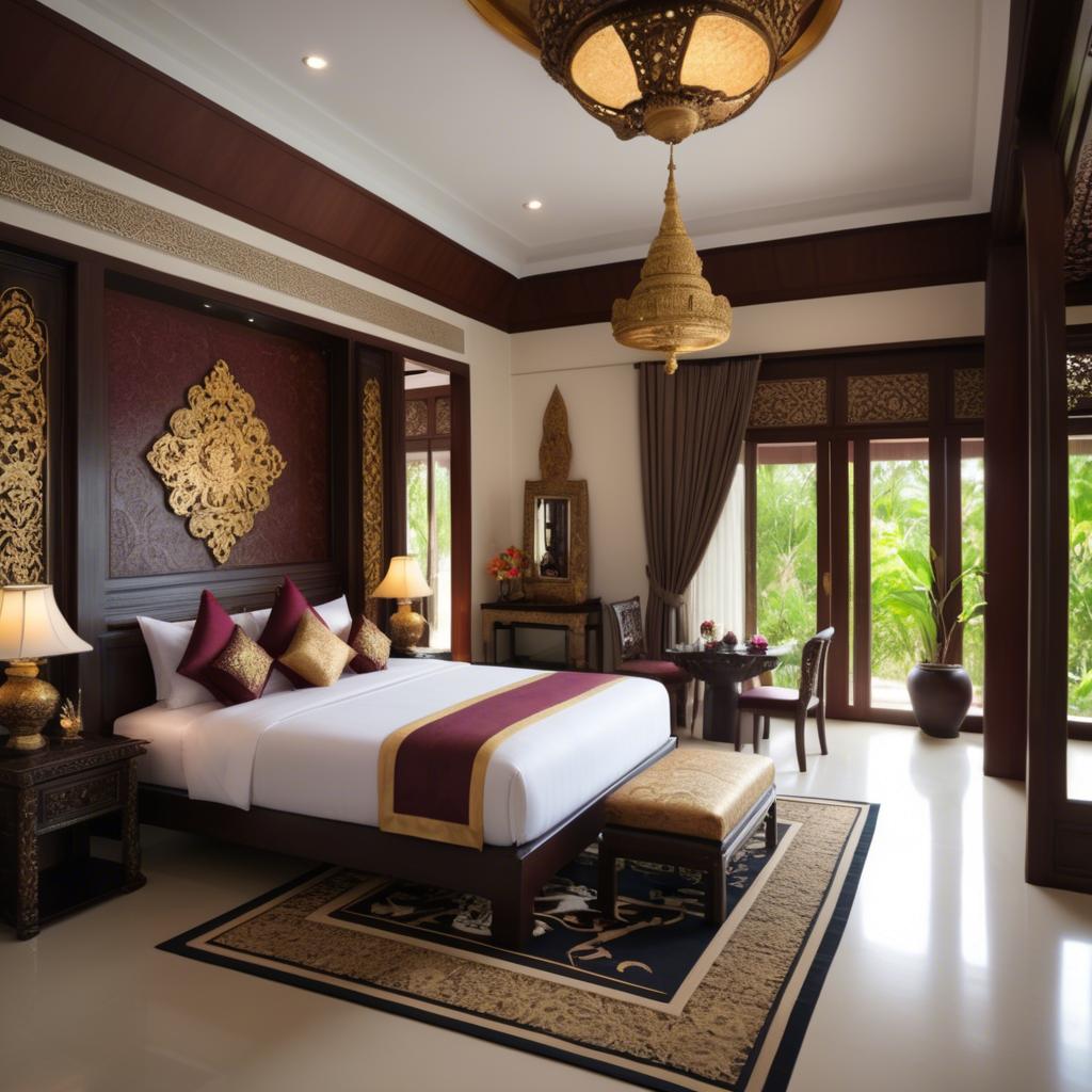 A stunning image of thai elegance in luxurious surroundings.